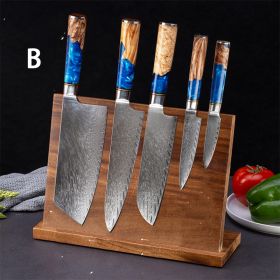 Damascus Restaurant Commercial Professional Kitchen Knife Set (Option: 5pcs B)
